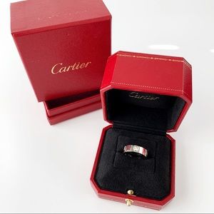 RARE Authentic Cartier Platinum LOVE Ring Diamond!